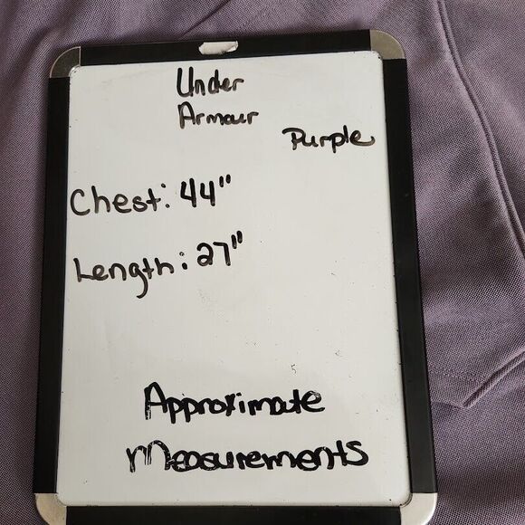 Under Armour Synthetic Fleece Sweatshirt Women XL Purple Long Sleeve Mock Neck - Picture 7 of 7